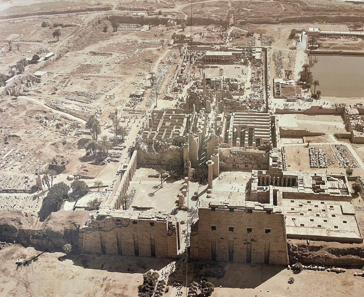 Karnak Temple Aerial View